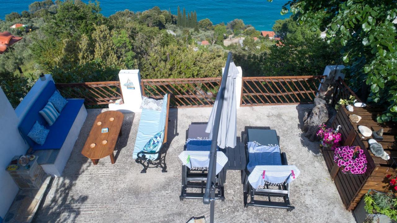 Balcony On The Rocks Villa Agioi Saranta Eksteriør billede
